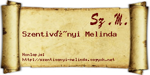 Szentiványi Melinda névjegykártya